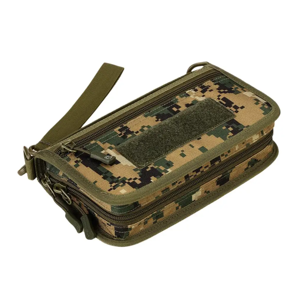 Monedero militar para hombre, bolsa con soporte para negocios, cartera para chequera