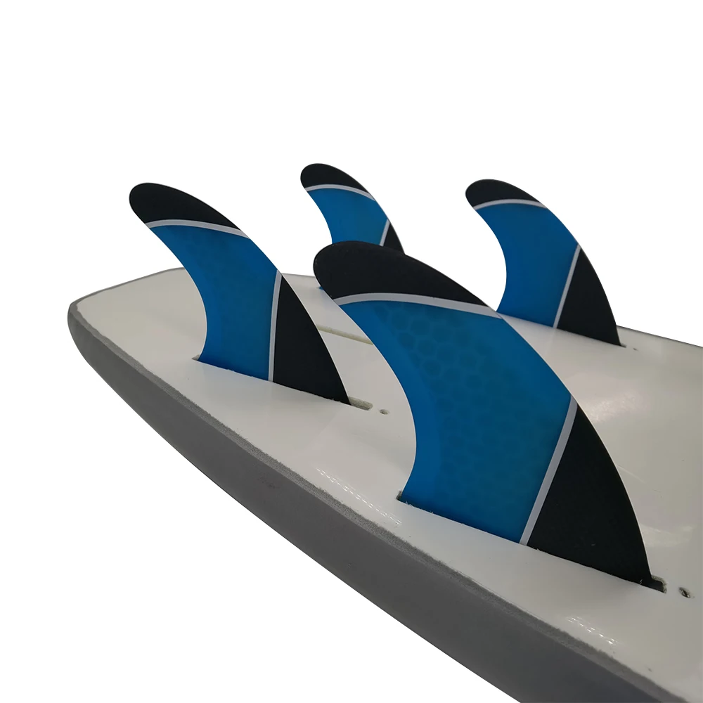 

Quad 4 Fins Set UPSURF FUTURE Surfboard Fins PM-M Carbon Fiber with Honeycomb Surf Fins Single Tabs Surfing Quad Fins