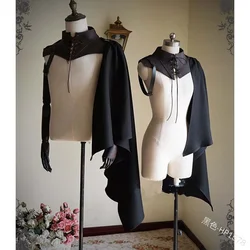 Men Knight Cosplay Armor Vintage Hodded Cape Steampunk Fashion Clothing Medieval Costume Women Halloween Priest Carnival Party