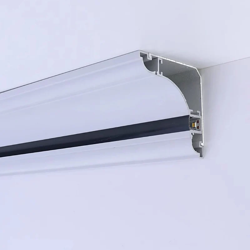 

1M Top Corner Indirect Light Molding Aluminum Led Profile Surface Mount Ceiling Gypsum Bar Strip Linear Lamp