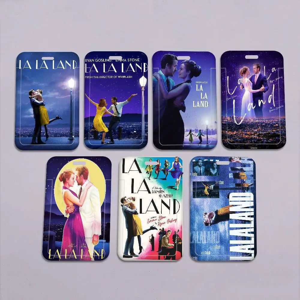 

La La Land Movie Pocket Credit ID Card Badge Tag Holder Pass Case W/ Neck Strap Lanyard