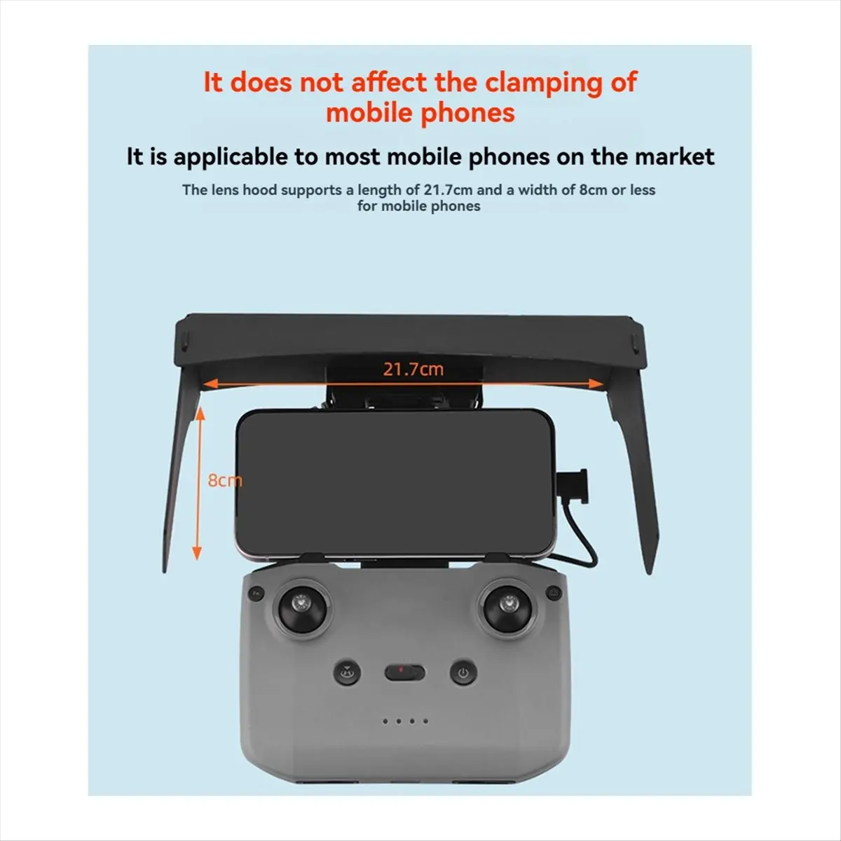 

DT1988 Mon.Sunshade for Flip NEO MINI 4K 4PRO Remote Control Phone Monitor Sun Hood Cover for Enhanced Drone Flying Experience