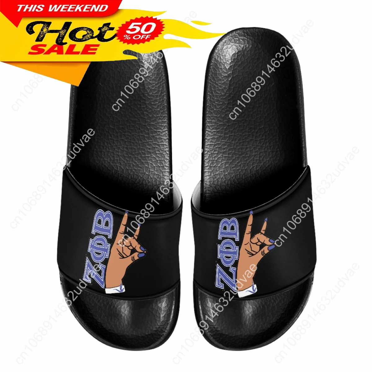 Zeta Phi Beta Sorority Design Ladies Slippers Fashion New EVA Light Home Slippers Comfortable Slip On Beach Sandals