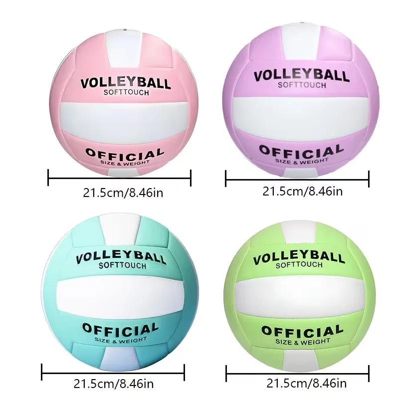 1Pcs Soft-Touch Volleyball Gift for Youth Teams and Beginners, Durable Volleyball for Outdoor and Indoor Use, Beach, Swimming Pool, Water Sports, Official Size 5, Training and Practice Volleyball, Single-Pack, High-Quality, Soft, Durable Volleyball, Official Size 5, Suitable for Indoor and Outdoor Training and Beach Entertainment, Long-Lasting, Stable, Non-Slip, Gift Volleyball
