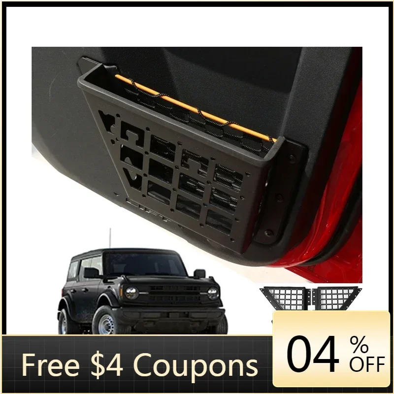 

BR Interior Accessories Organizer Tray Side Door Organizer Tray Car Storage Box For Ford Bronco 2021 2022 2023