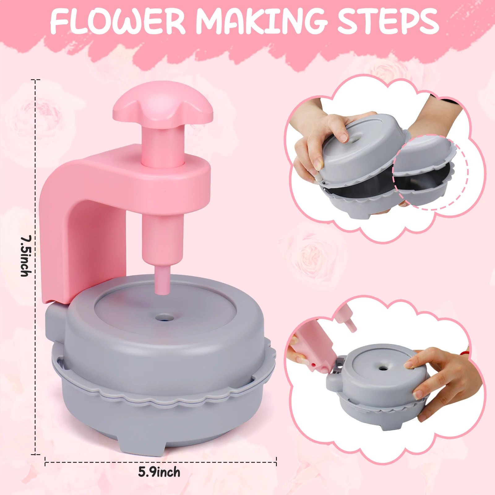 Creative DIY Handmade Bouquet for Girls Fabric Handmade Bouquets Flower Arrangement Toy Parents-child Interctive Game for kids