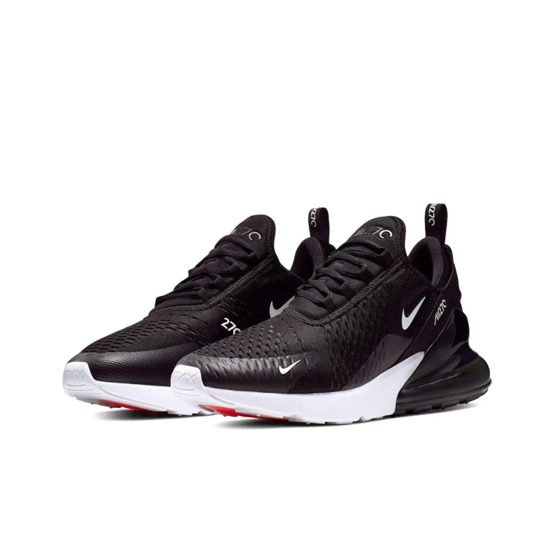 Nike New Air Max 270 Low Men\'s and Women\'s Sneakers Trendy Fashion Casual Shoes Comfortable and wearable Sneakers glossy black