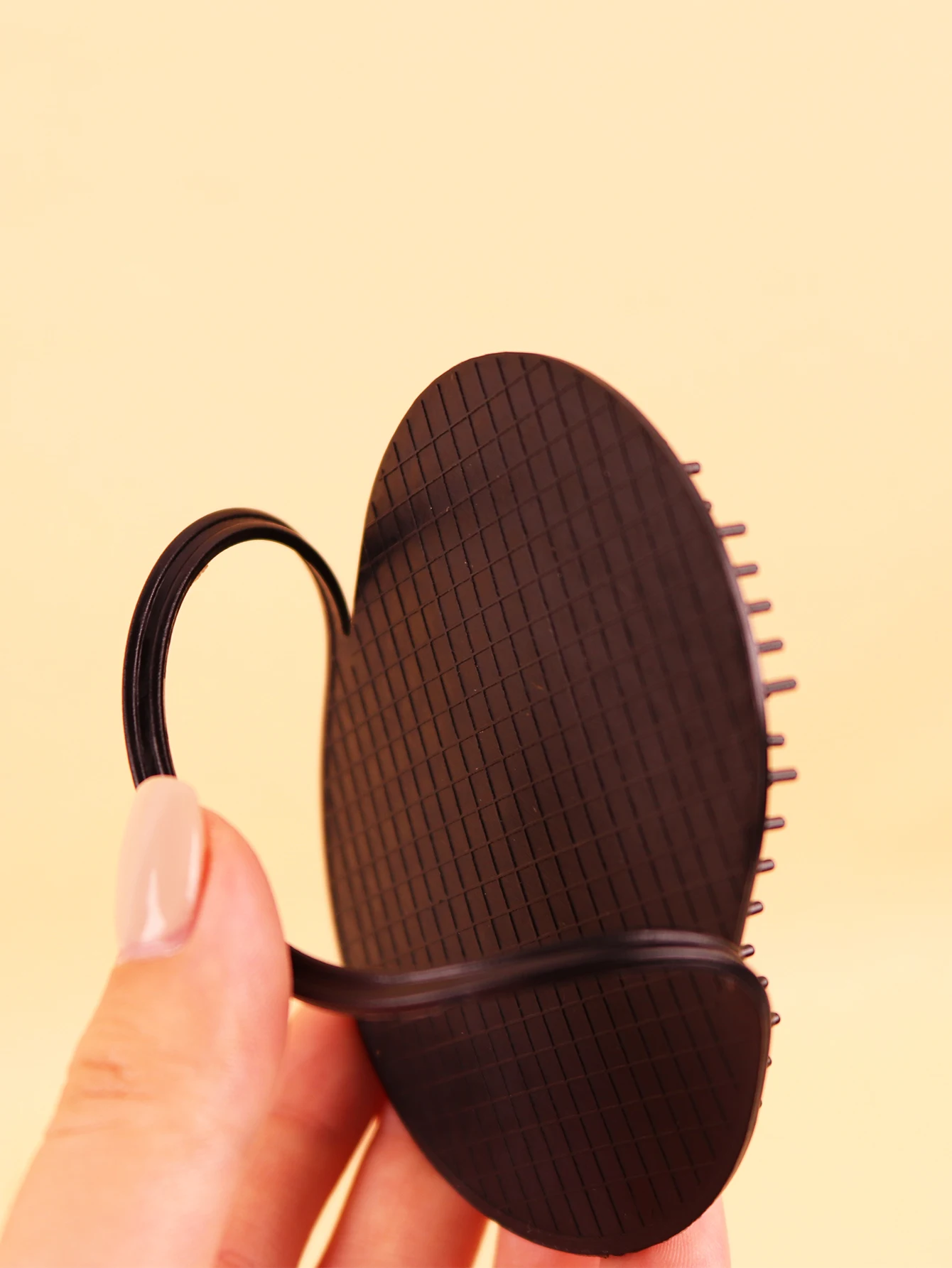 1 Stück Entwirrbürste zum Glätten von Verfilzungen für alle Haartypen, für nasses und trockenes Haar, Haarshampoo-Bürste, speziell für Echthaarperücken – Detail 3