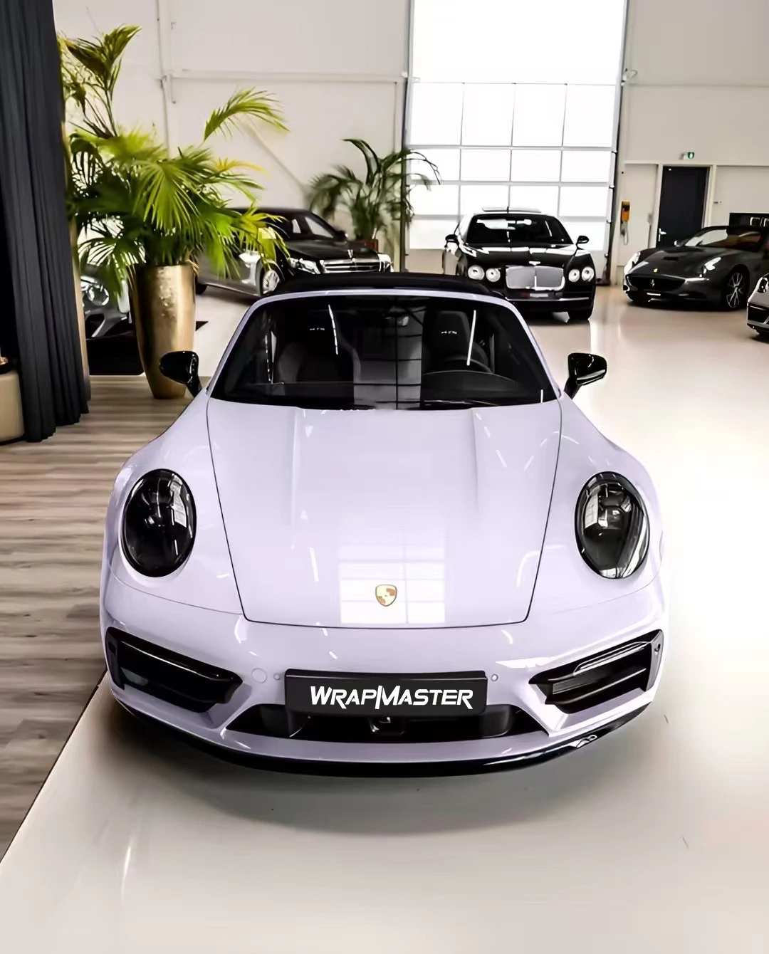 

Виниловая пленка для кузова автомобиля Wrapmaster, настоящий глянцевый ПЭТ-лайнер, туманный фиолетовый, простая установка, автомобильная декоративная пленка