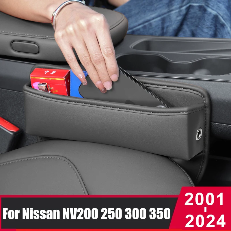 

Car Seat Organizer Gap Storage Box Leather Pockets For Nissan NV200 NV250 NV300 NV350 Evalia Vanette 2009-2020 2021 2022 2023