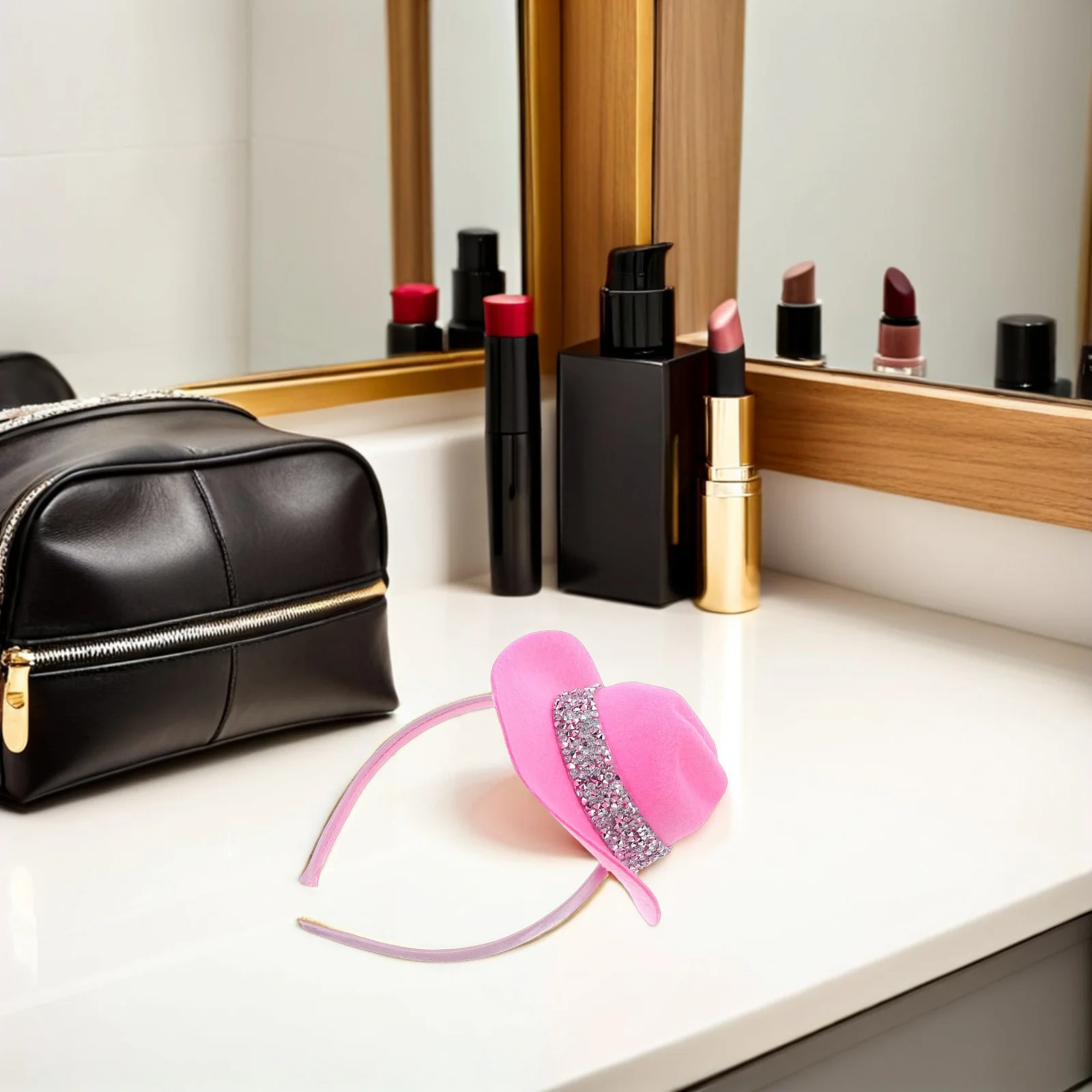 

Fascinator Headband Mini Top Hat Elegant Headwear for Ladies Themed Party Costume Accessory Holiday Birthday Gatherings