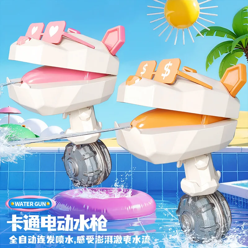 Pistola de agua para niños, juguete de verano, deportes acuáticos, perro, cocodrilo, juegos de playa para niños, juguetes acuáticos para exteriores, regalos de cumpleaños para niños