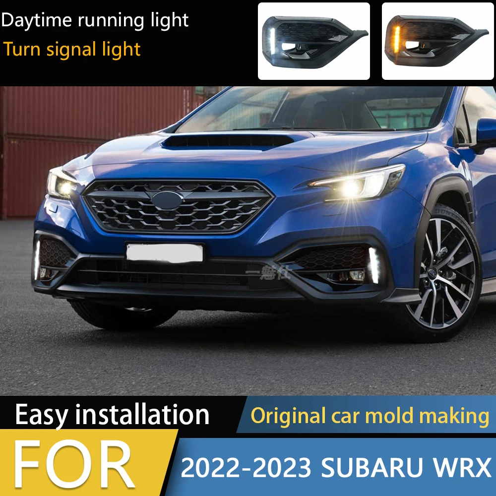For 2022 2023 2024 Subaru WRX 2022 STI Bumper Switchback LED DRL Running/ Sequential Turn Signal Light Decoration Bezel Lamps