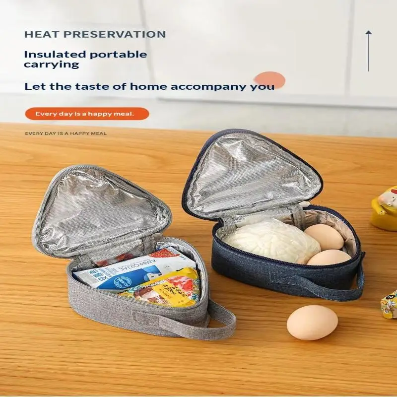 1pc Milk Sandwich Egg Breakfast - Keep Food Warm Cool Portable Triangle Insulation Lunch Bag For Rice Vegetable Roll