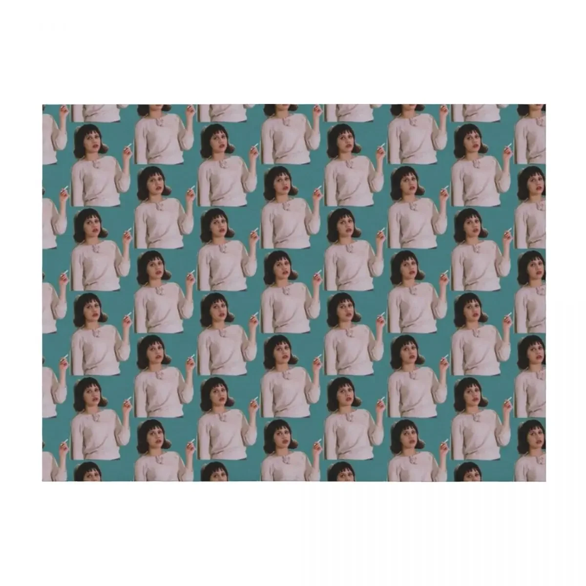 

girl interrupted Throw Blanket Personalized Gift Heavy Shaggy Designers Blankets