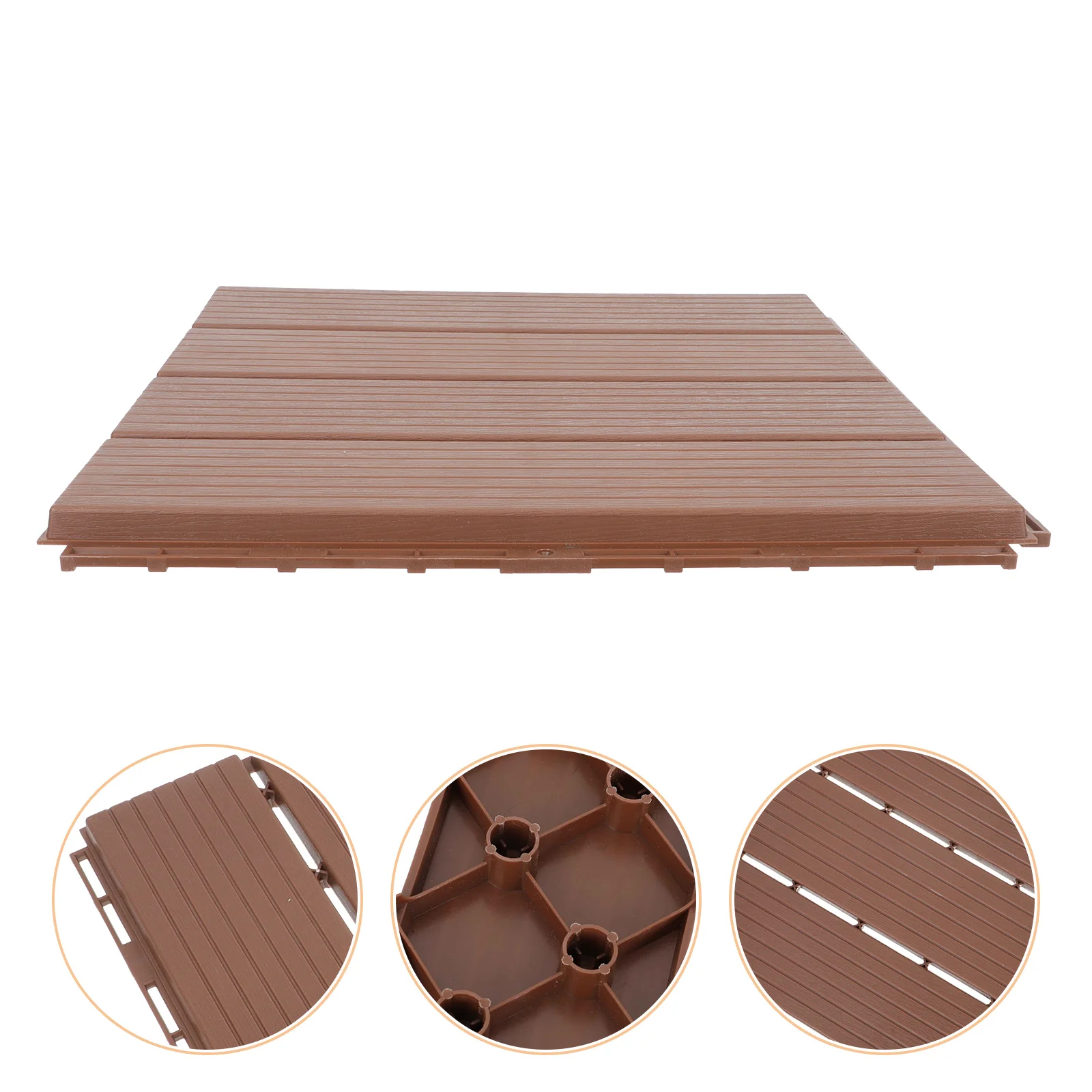 

Imitation Wood Flooring Backyard Splicing Waterproof Balcony Wooden Plastic Outdoor Area Rugs