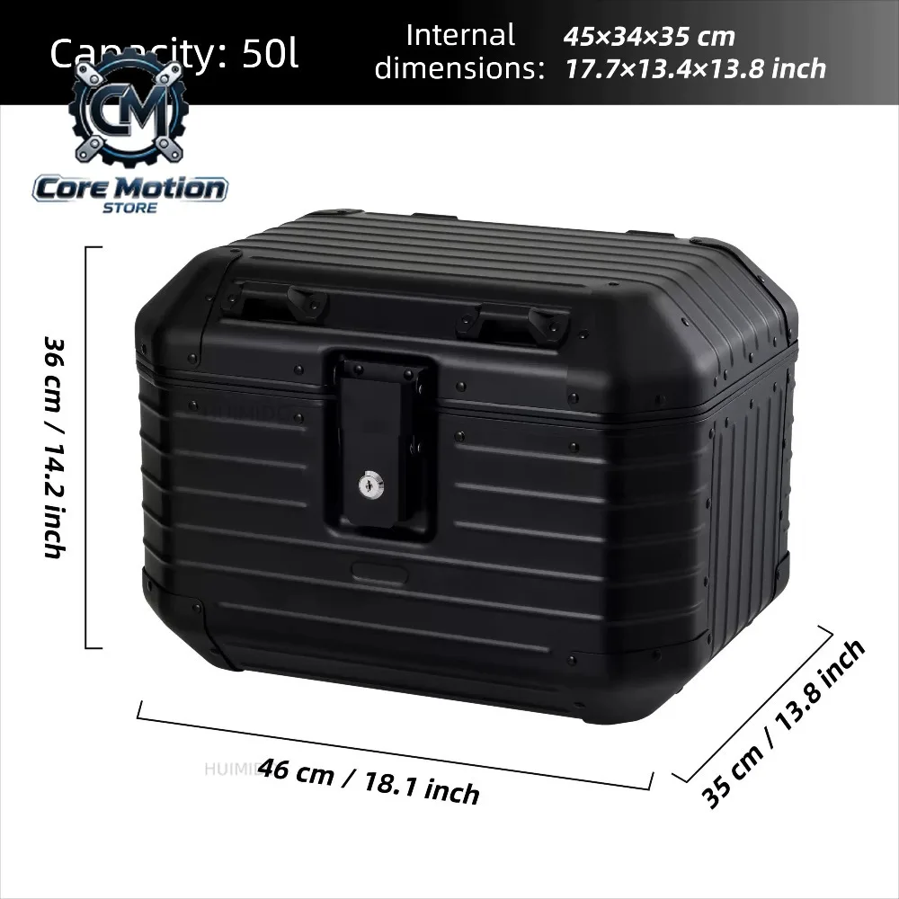 Baohehui aluminum-magnesium alloy tail box, handmade light luxury retro vespa300 calf No. 9, trunk