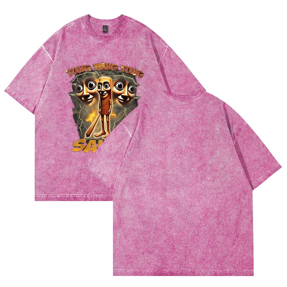 

TUNG TUNG TUNG SAHUR Merch Short Sleeve T Shirt Unisex Sport Pullover Harajuku y2k t shirt Top Printed Casual Clothes