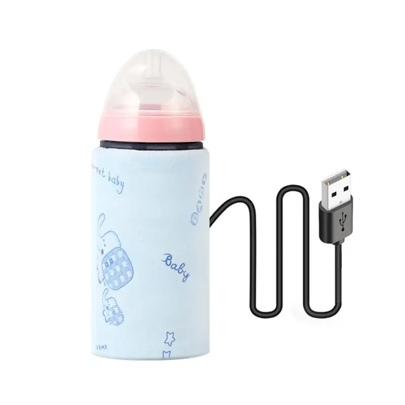 97BE Babyfles Thermische Zak USB Intelligente Constante Temperatuur Cartoon Print Schattig