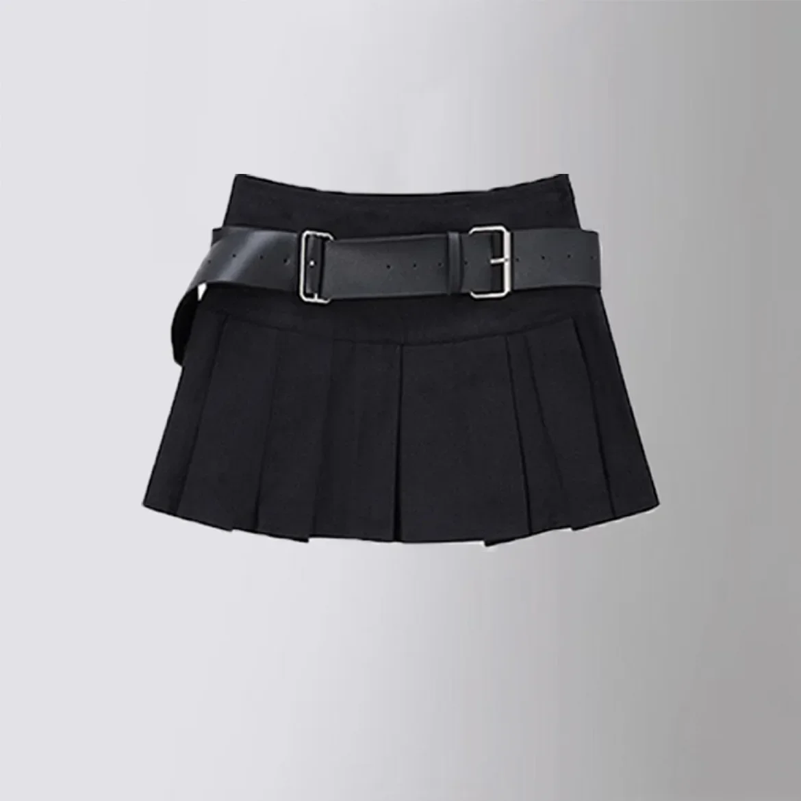 Girls Pleated Skirt Brown Casual All-match Cargo Skirt for Kids 3-13 Years Children Short A-line High Waist Tutu Skirt with Belt