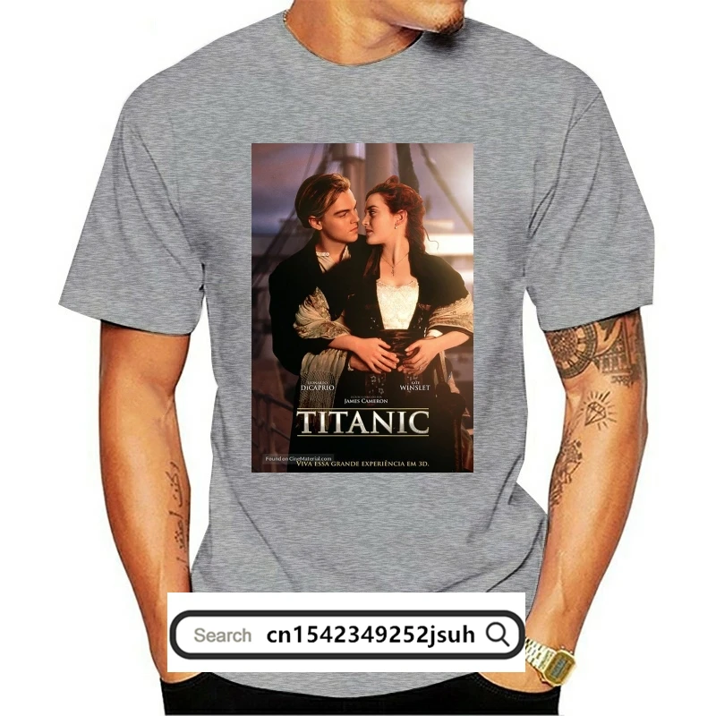 

T Shirt Titanic WOMENS WHITE ALL SIZES XS TO 2XL DiCaprio Classic Movie Film Tee Shirts Men O-Neck Tees