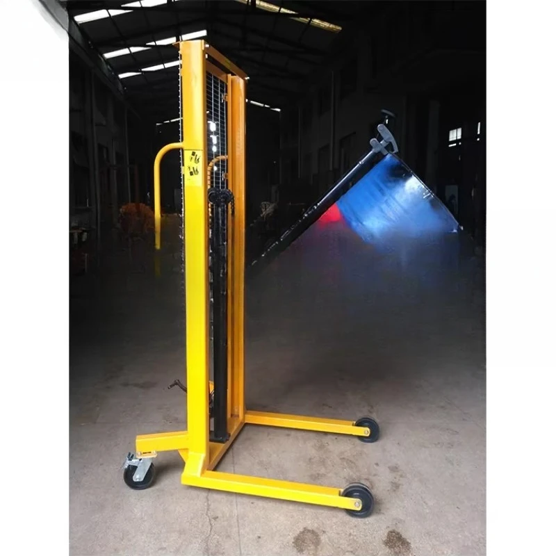 Portable barrel material handling truck Hydraulic manual oil drum handling truck Lifting truck with scale