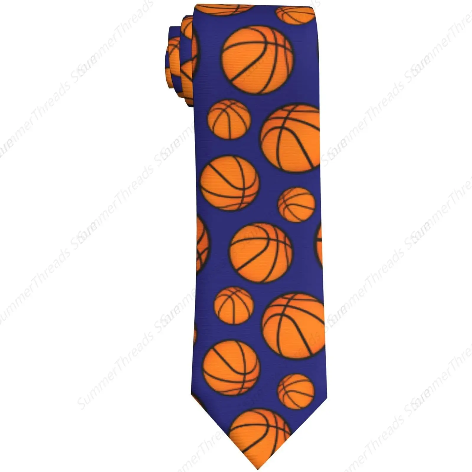 Basketball Sports Ties For Men Neck Tie Men'S Novelty Neckties