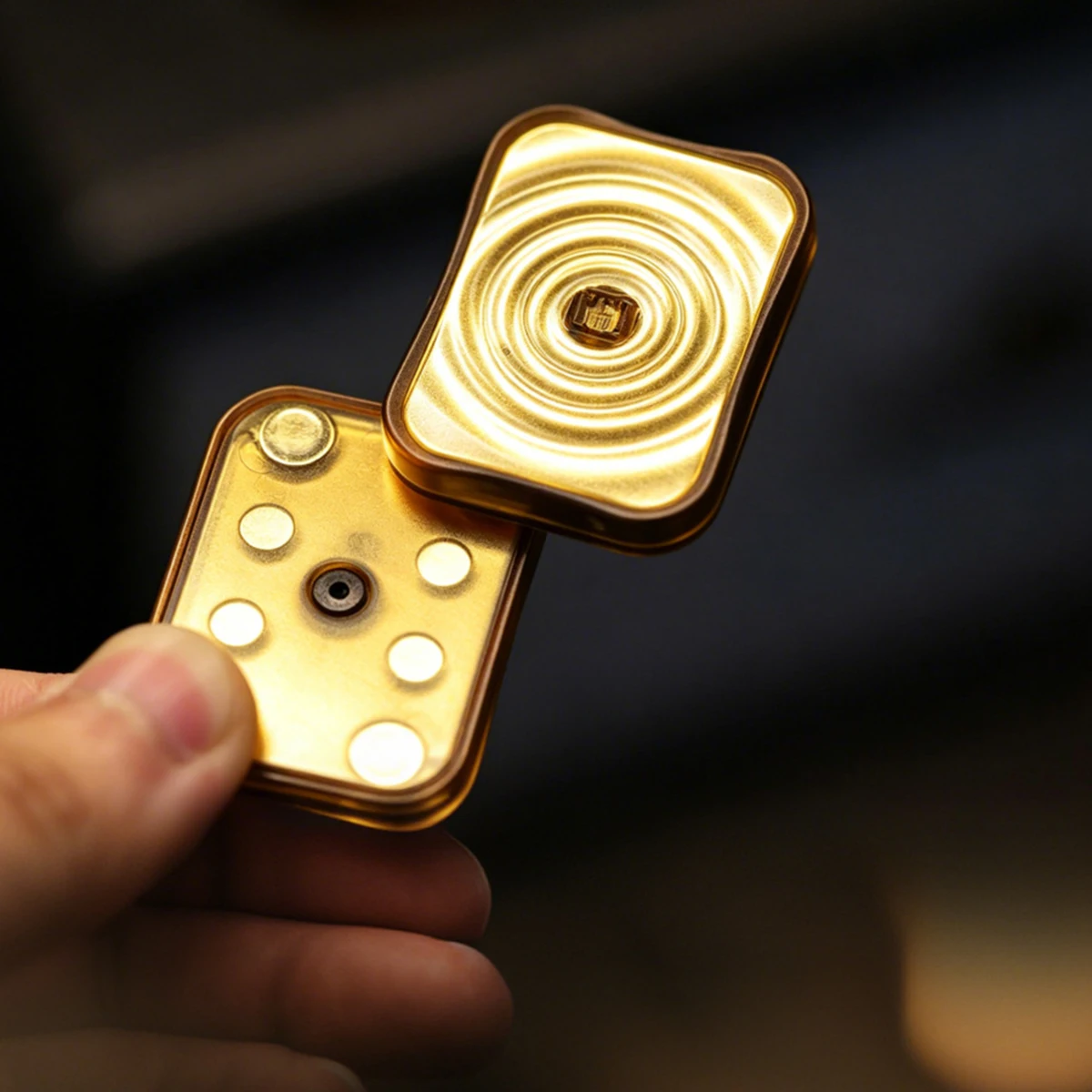 GAO Studio Low Noise Mechanical Slider Infinite Position Paragraph Magnetic Push Slider Coin Fidget EDC Anti Stress Relief Toy