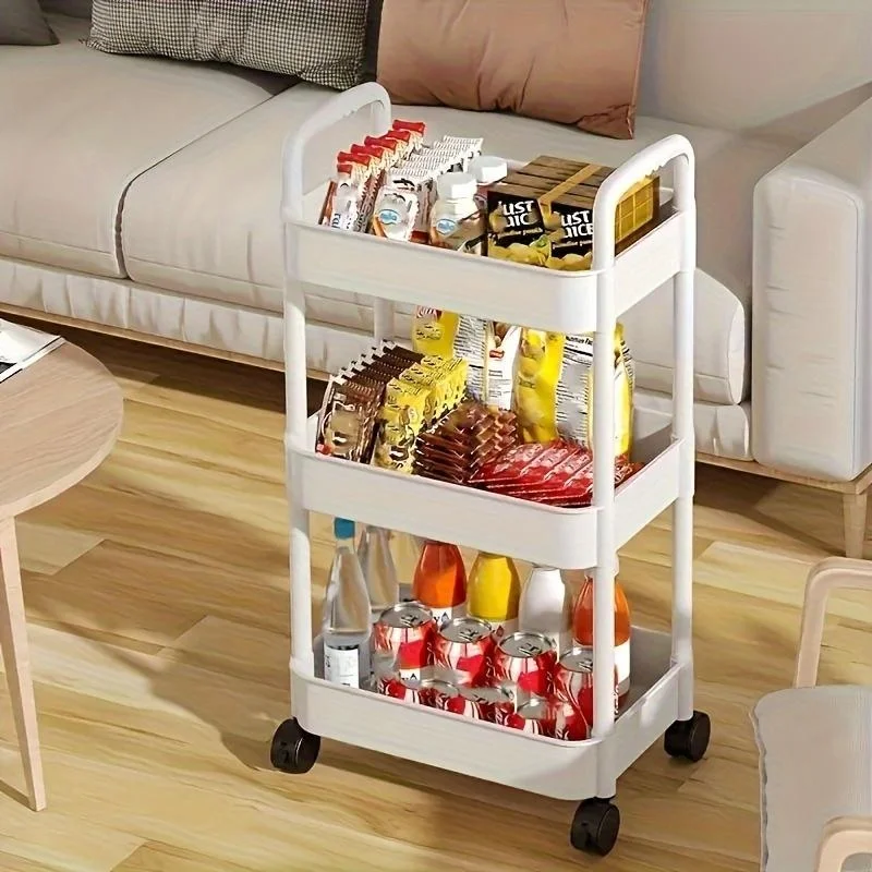 

Cart Storage Rack Kitchen Household Floor To Ceiling Bedroom Snack Rack Mobile Bathroom Toilet Collection Storage Shelf