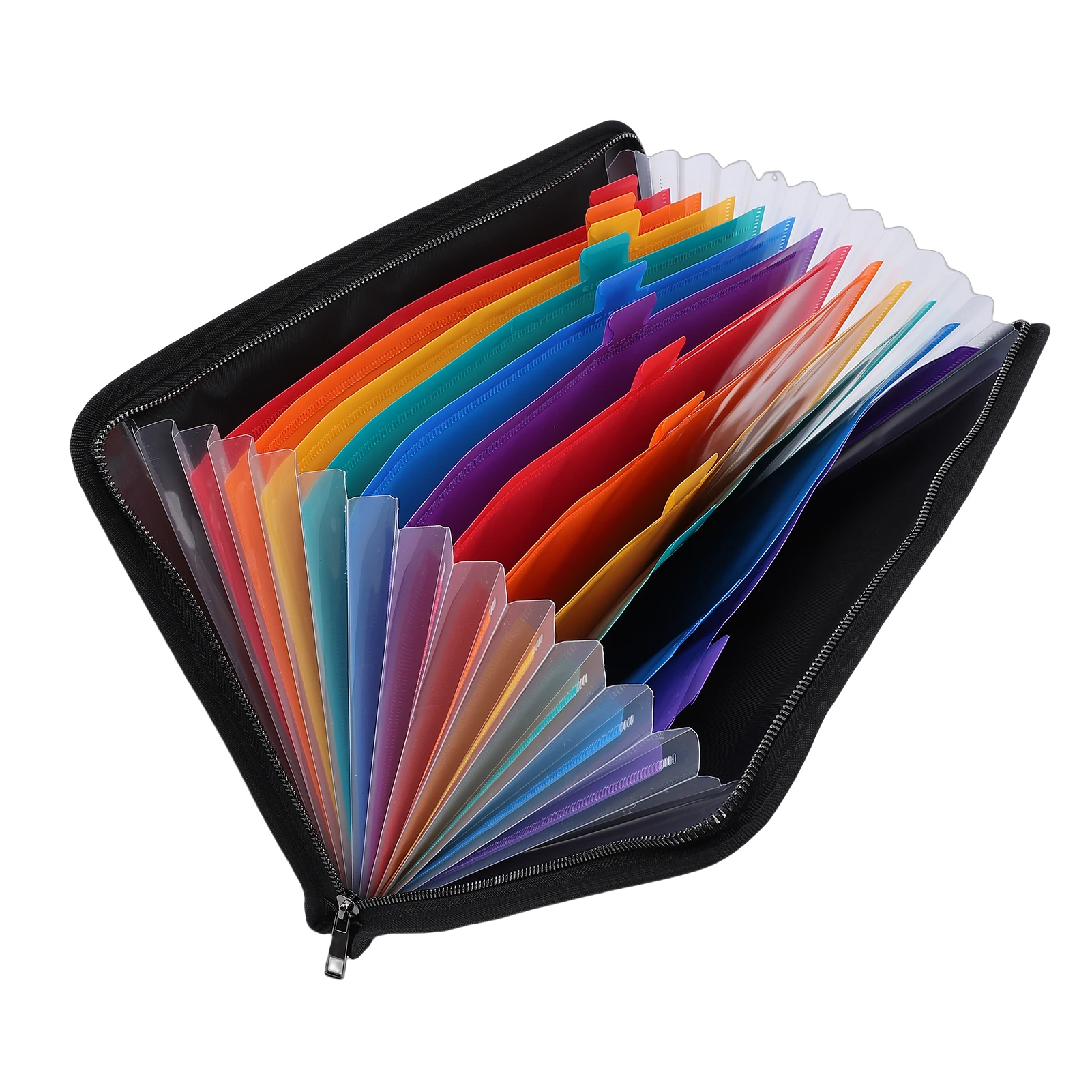 

Fireproof Document Bag Fire and Water Resisting Expandable File Organizer Money Bag with 12 Pockets Zipper Closure