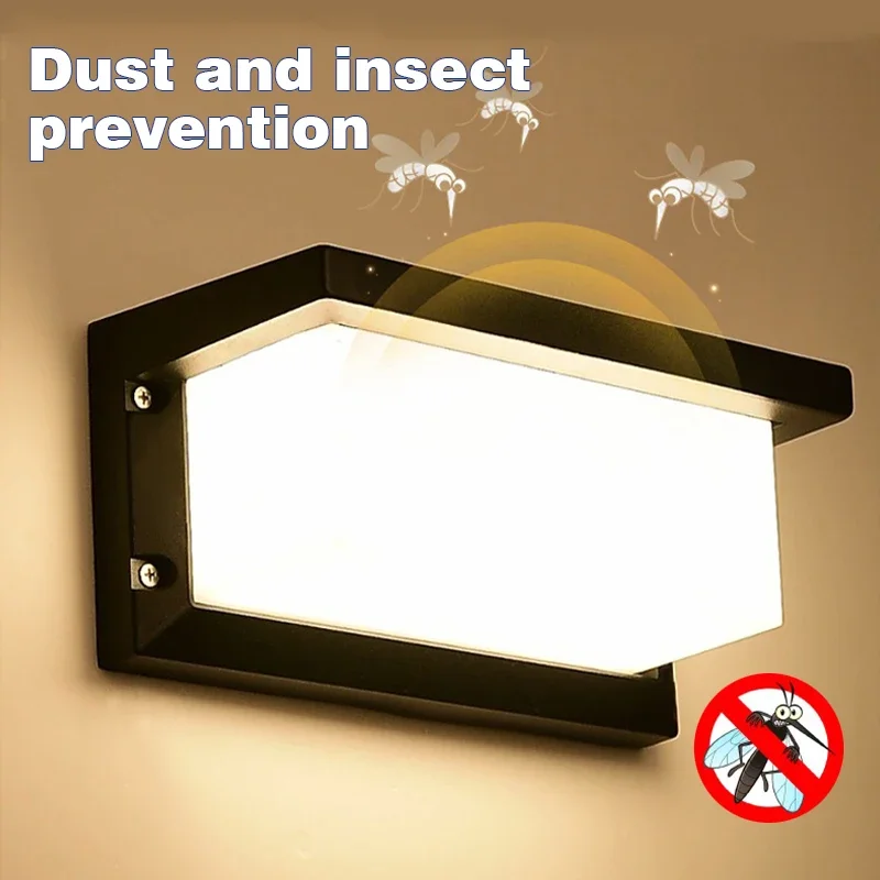 LED outdoor waterproof wall light 15W radar sensing indoor bedroom living room outdoor porch wall light garden decorative light