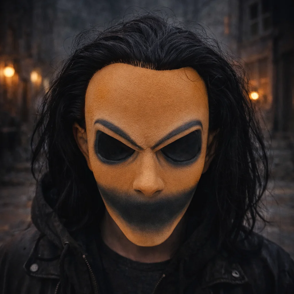 หน้ากากสยองขวัญสุดหลอน หน้ากากปีศาจ สำหรับงานฮาโลวีน คอสเพลย์ ปาร์ตี้ แต่งกายผู้ใหญ่ ผู้ชาย ผู้หญิง อุปกรณ์เสริมสุดน่ากลัว