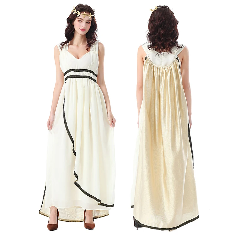 

Halloween Costume for The Adult Role-Playing Masquerade Ball of The Ancient Greek Goddess Cleopatra