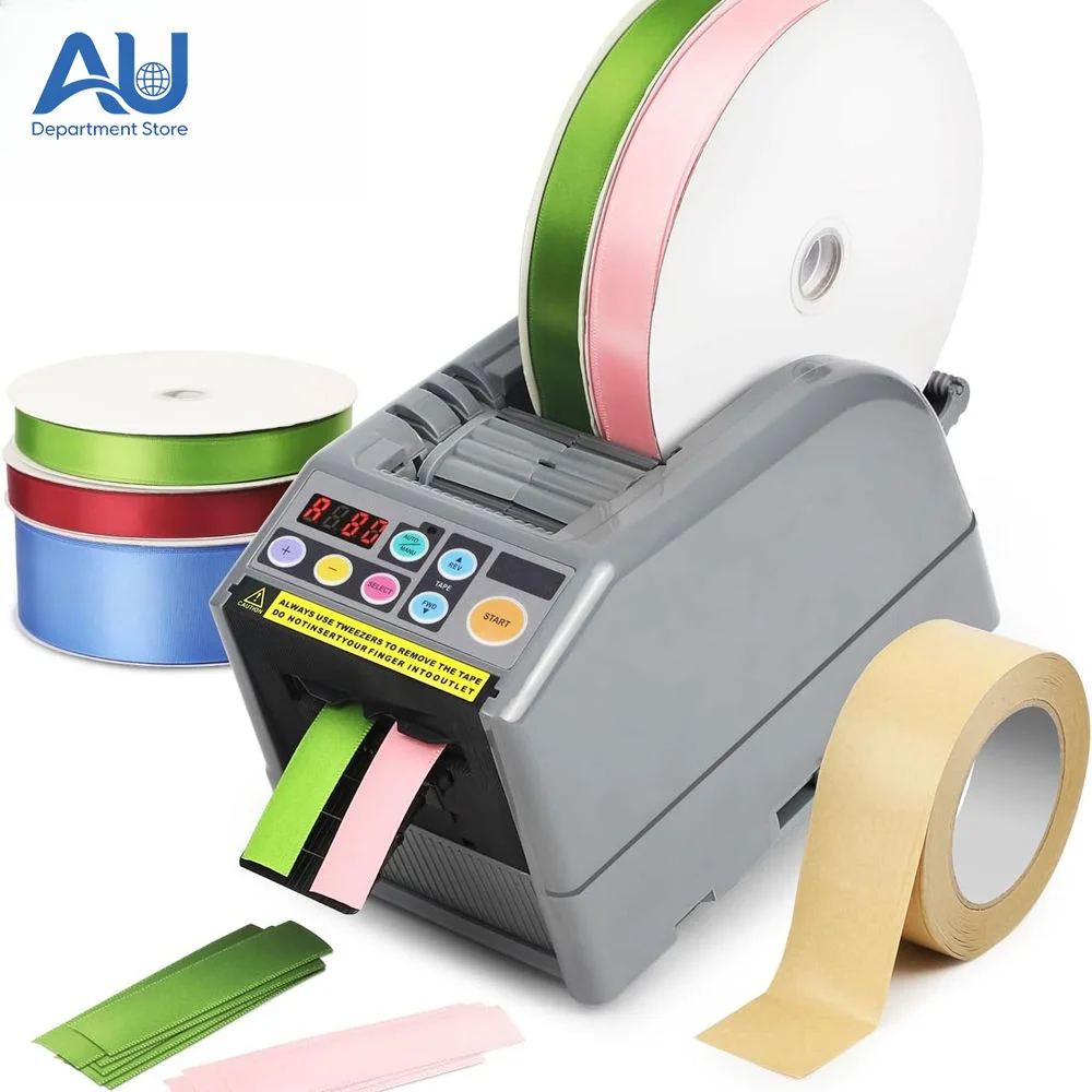 9 Cutting 6-60mm Width 999mm Long Electric Automatic Ribbon Flower Belt Dispenser Cutting Machine