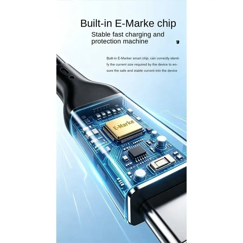 [NEW!】 Full-Function USB 5.0 Data Cable 80Gbps PD240W 8K 60Hz Type C Fast Charging USB C To C Data Transfer Cable