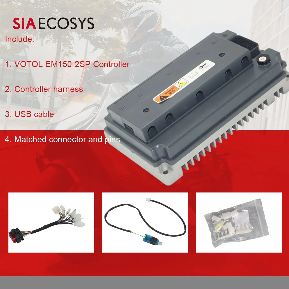 

Контроллер VOTOL EM150-2SP 72 В 150 А для двигателя-концентратора QS со средним приводом, склад в США