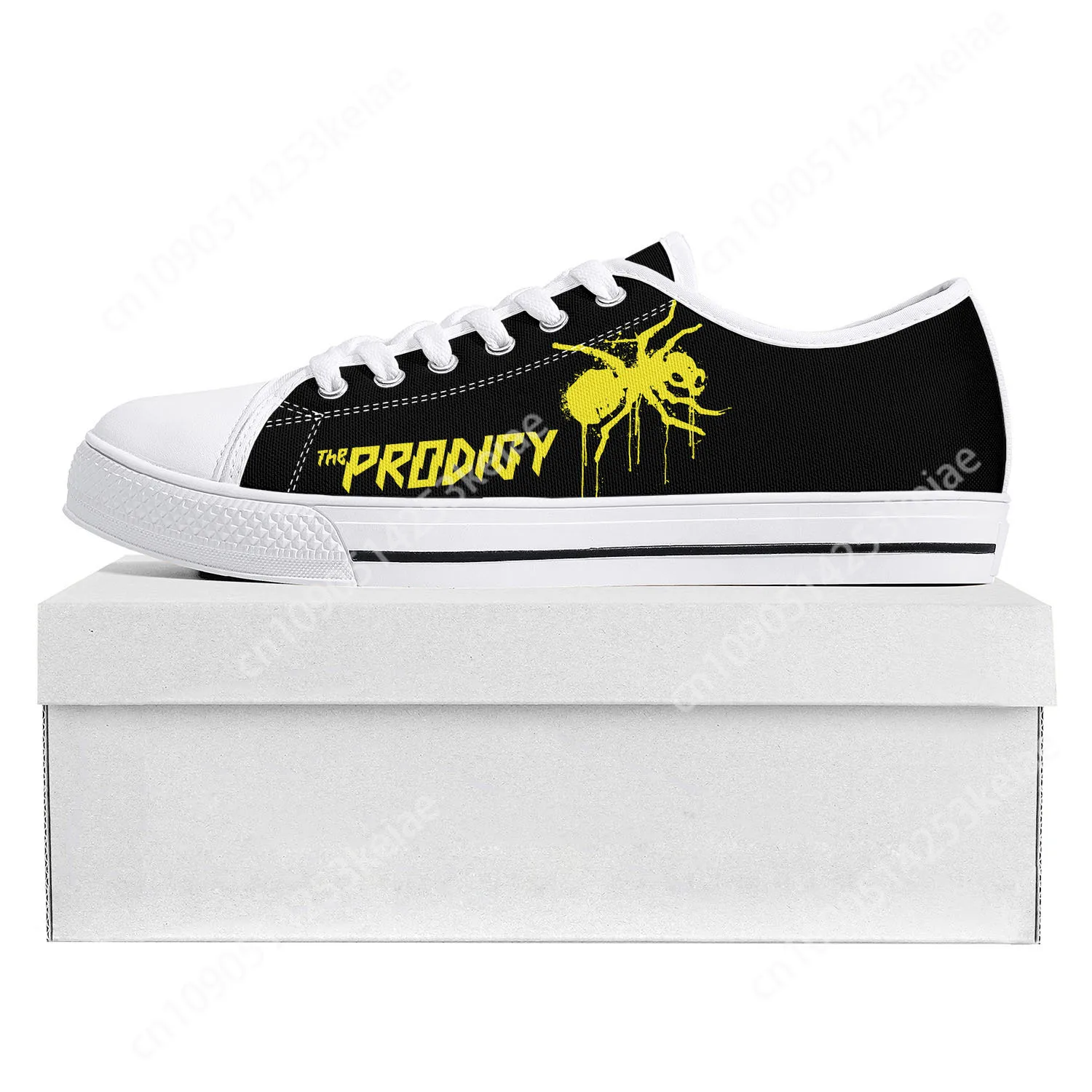 The Prodigy Rock Band Low Top High Quality Sneakers Mens Womens Teenager Canvas Sneaker  Prode Casual Couple Shoes Custom Shoe