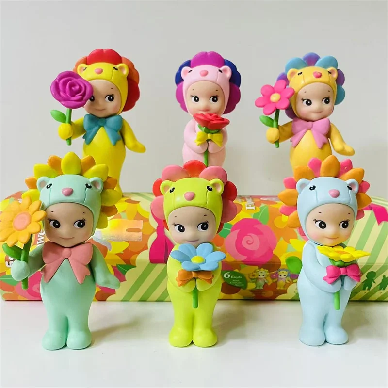 New Sonny Angel Blind Box Flower Series Mini Anime Figures Ornaments Dolls Fans Children Christmas Birthday Gift