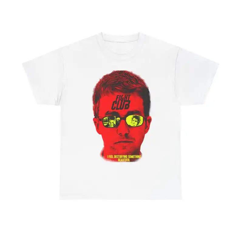 Fight Club Shirt, Tyler Durden T-shirt, Edward-Norton Shirt,brad Pitt ,david Fincher, Retro Movie Shirt
