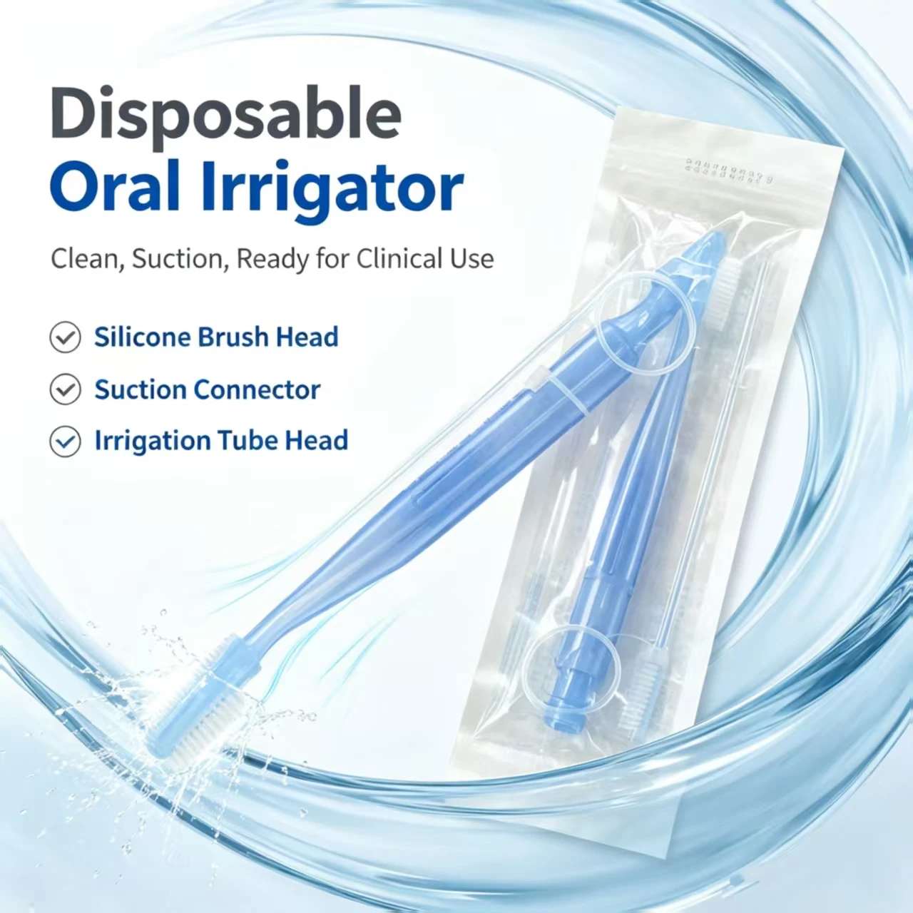 Dental Disposable Oral Irrigator Specific Negative Pressure Toothbrush Suction Tube Elderly Patients Oral Cleaning Accessories