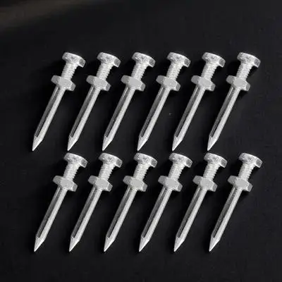 

26pcs Grass Shoes Metal Soil Stakes Lawn Shoe Stake Durable Aerator Peg Aerator Shoes Peg Garden Tools Aerating Pegs