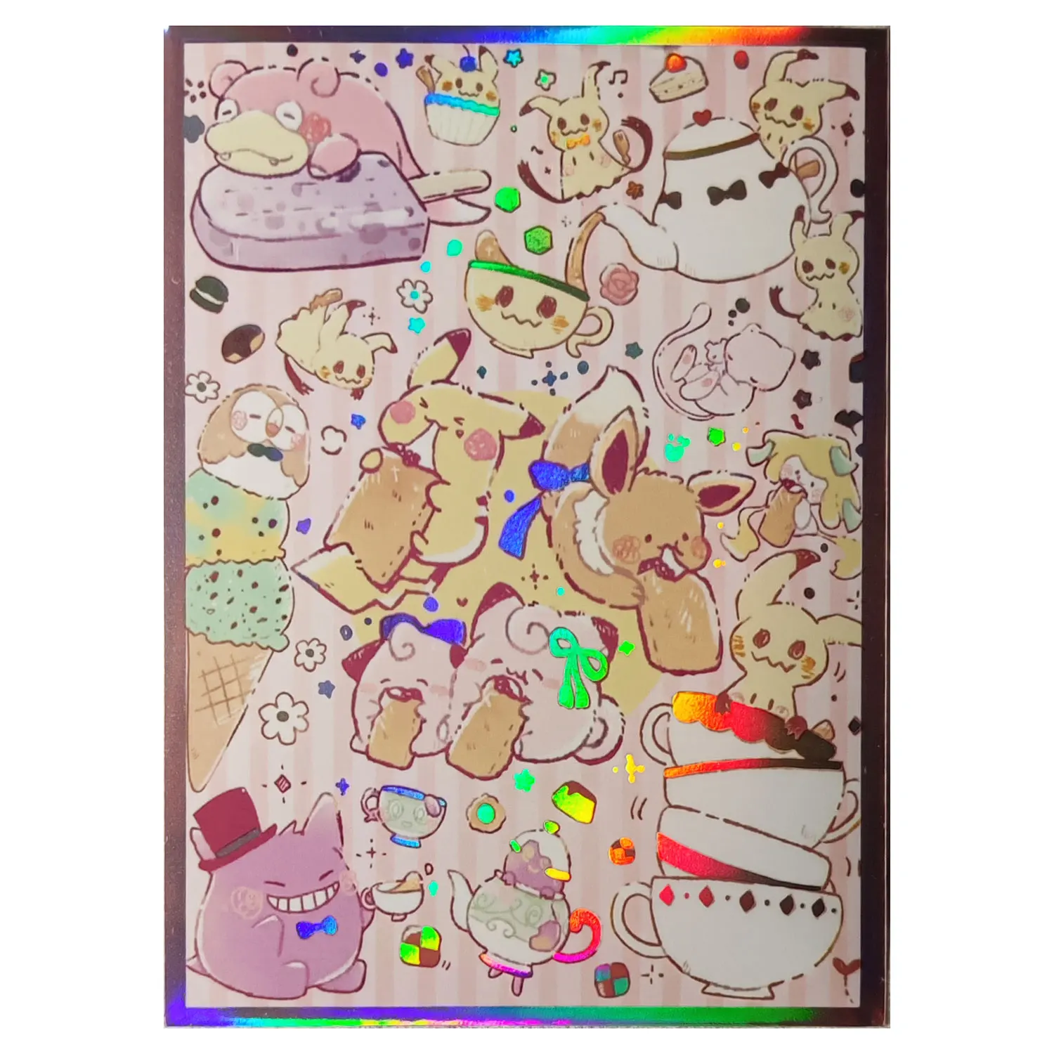 レーザーカードスリーブ,標準サイズ66x91mm,60枚