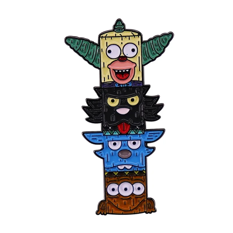 Funny Comic Badge Accessories Enamel Pin Funny Mash Up Jewelry