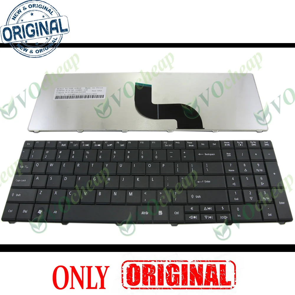 New US Laptop Keyboard FOR Acer Aspire E1 521 531 571 E1-521 E1-531 E1-531G E1-571 E1-571G ,Travelmate 5740 5742 Black