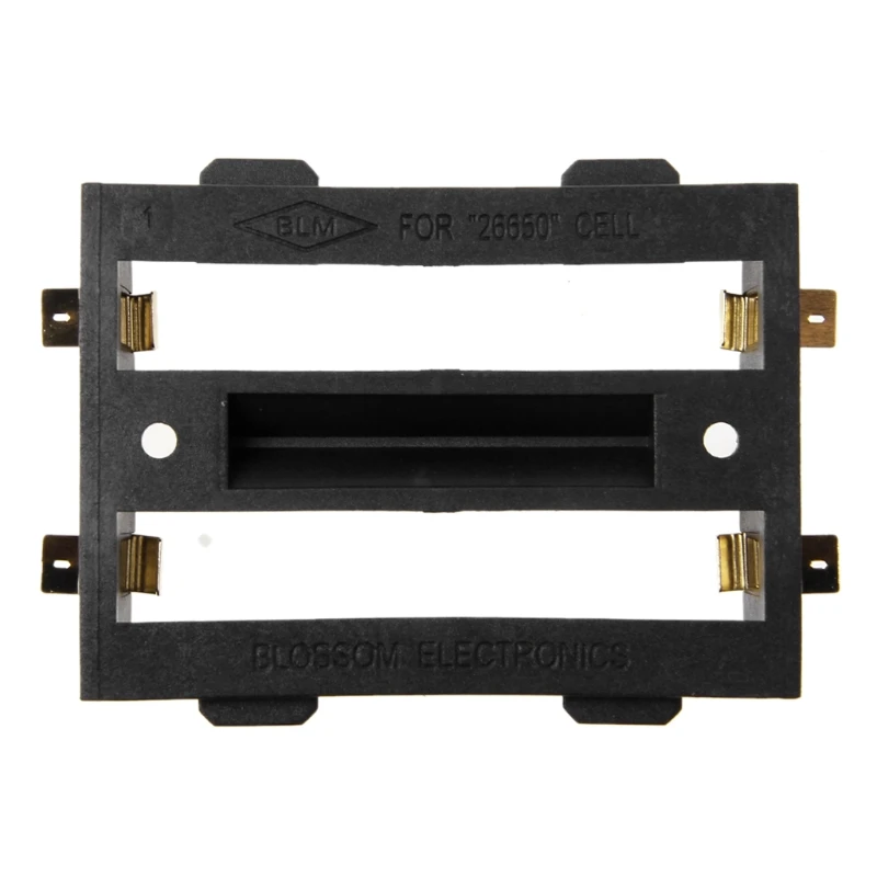 J6PA 26650 Battery Holder Battery Box for 2-Slot 26650 Batteries 4pin