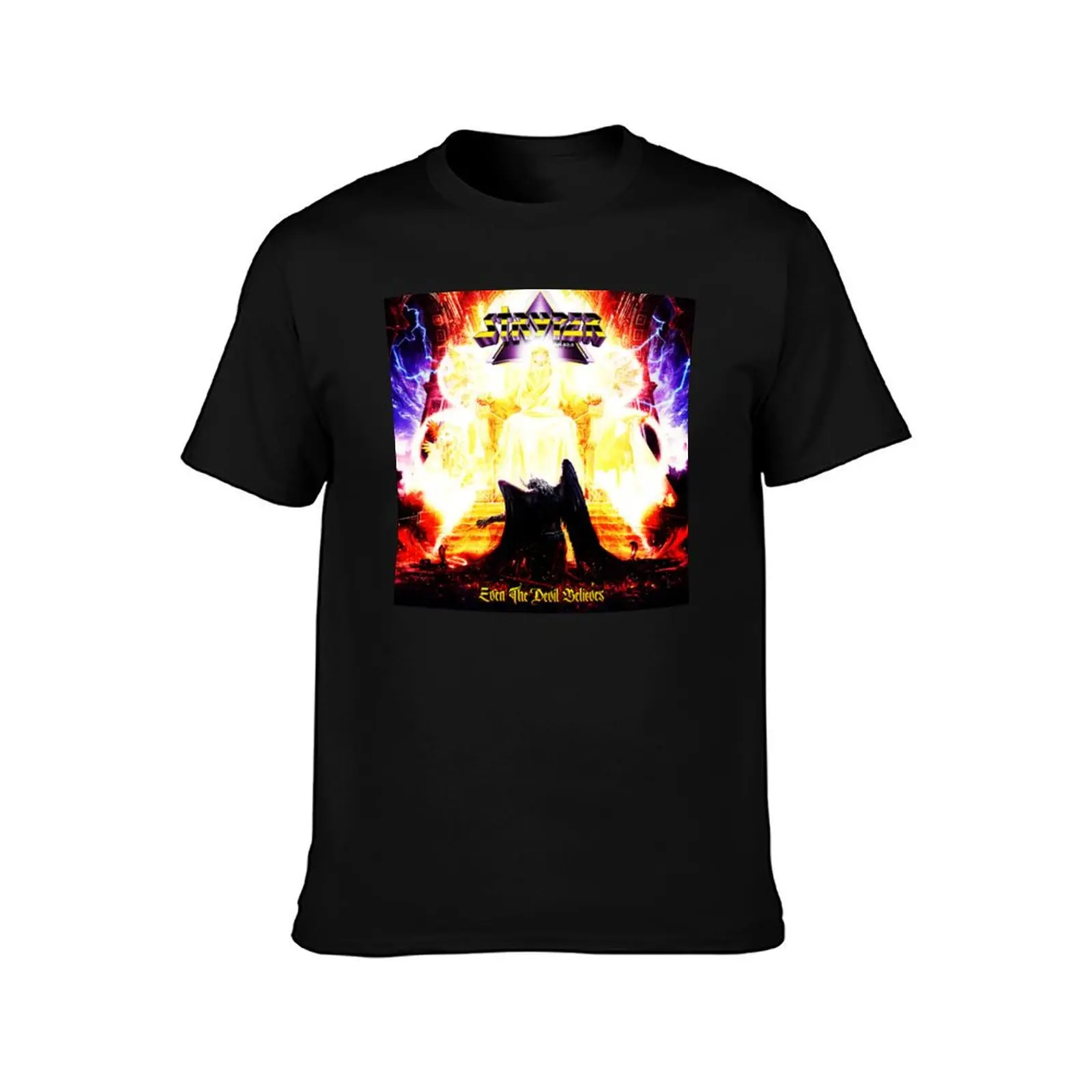 stryper logo wallpaper christian rock band 90art T-Shirt t shirts for man cotton soft T-Shirt