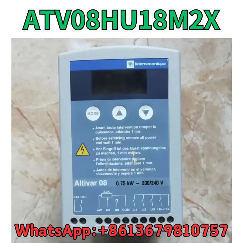 

Used Frequency converter ATV08HU18M2X test OK Fast Shipping