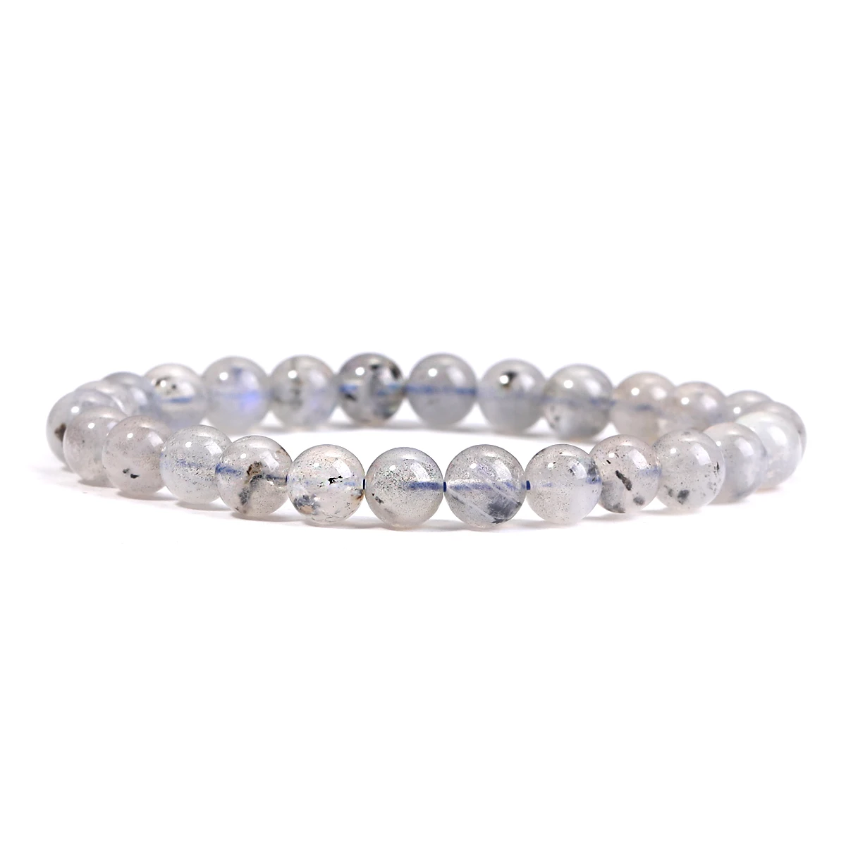 

Natural Labradorite Stone Bracelet for Men Women Gemstone Lovers Collectors Yoga Energy Rainbow Stone Fitness Healing
