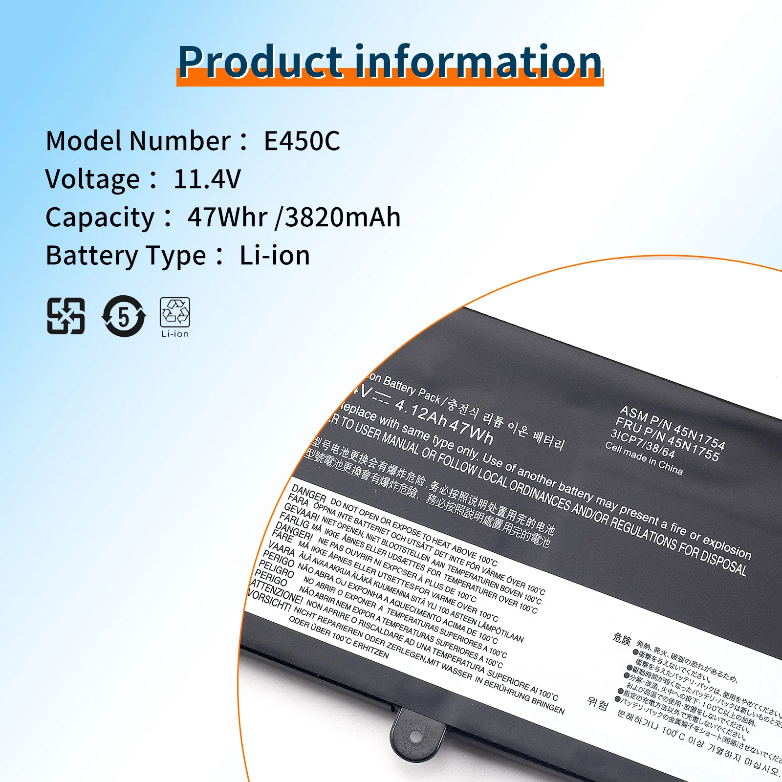 Аккумулятор BVBH 45N1756 45N1755 45N1754 для Lenovo ThinkPad E455 E450 E450C E460C E465 E465C 45N1757 45N1753 45N1752 47Wh 11,4 в