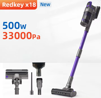 REDKEY x18 Cordless Vacuum Cleaner 500W 33kpa High Power Lntelligent Dust Recognition 1.6L Gustbin Capacity Removable Battery